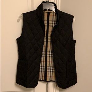 womens burberry vest